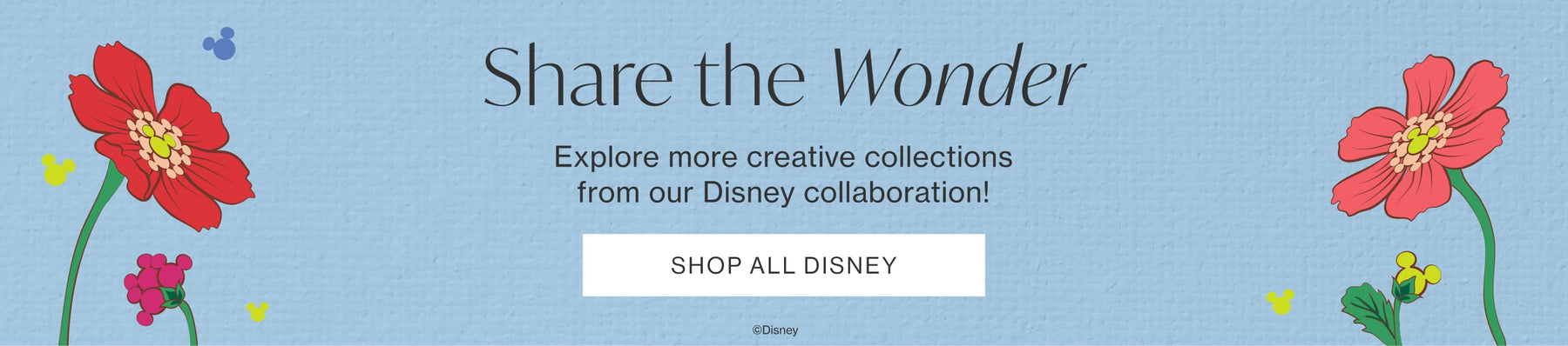 Share the Wonder
Explore more creative collections from our Disney collaboration!