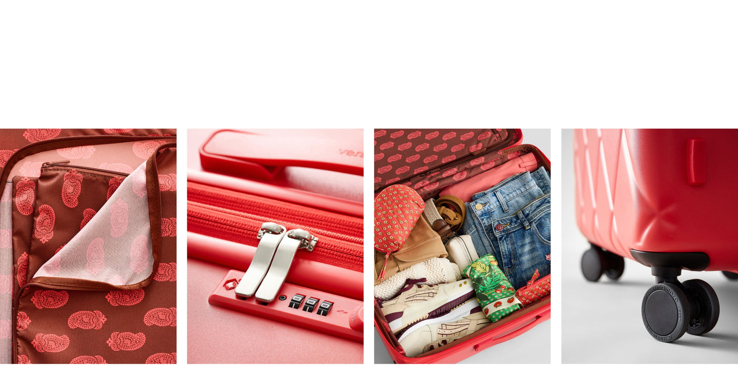 First Class Features. Rolling Luggage